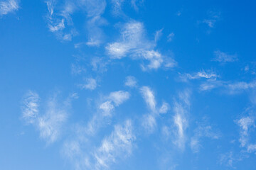 Blue Sky with White Cloudscape