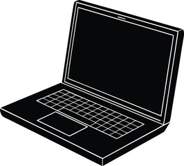 Abstract digital art glowing geometric shapes futuristic background design isolated on transparent background