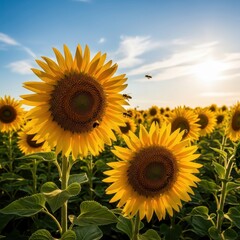 Obraz premium Sunny Sunflowers