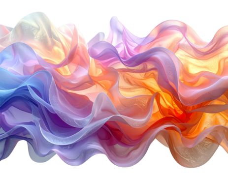Flowing Wave-Like Abstract Pattern with Soft Color Transitions, Organic Motion, Isola