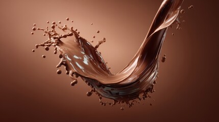 Indulge in the smooth creamy cascade of rich dark chocolate a decadent delight for connoisseurs of luxury and refined taste