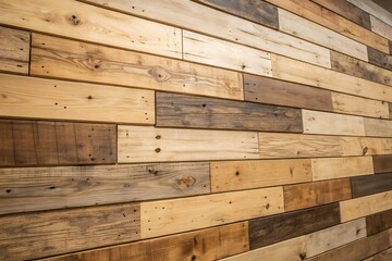 Rustic reclaimed wood wall texture with natural variations