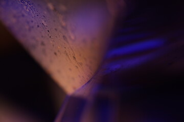 Purple and green fluid panels, fluid background, flat waves, smooth movement, dark copy space,...