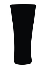 Drinking alcohol glass vector silhouettes design