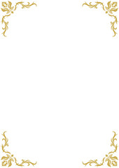 金の認定証フレーム・縦