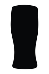 Drinking alcohol glass vector silhouettes design
