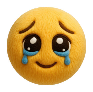 PNG Cute crying emoji illustration
