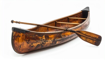 wooden canoe paddle