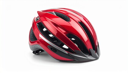 red bicycle helmet