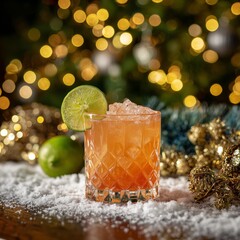 Celebrate the Festivities With a Refreshing Cocktail Beside the Christmas Tree