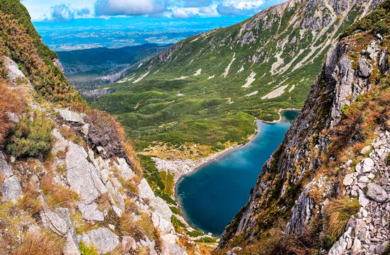 Czarny Staw Gasienicowy Pond in Tatra Mountains - Poland