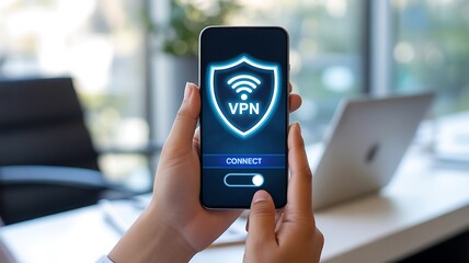 Connect to vpn on mobile phone for secure internet access and data privacy with vpn app connection