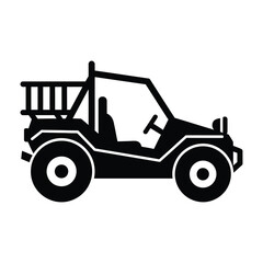 Fototapeta premium Off road vehicle icon vector illustration for adventure and recreation