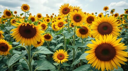 Obraz premium field of sunflowers