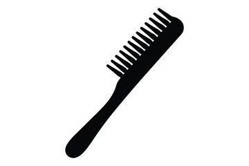 hair comb silhouette vector, barber comb silhouette, hair comb icon
