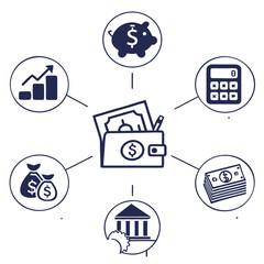 finance and banking icons