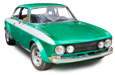 Retro car isolated on transparent