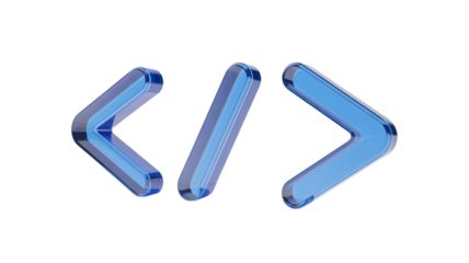 Elegant blue code symbols sparkle, ideal for modern tech designs and innovative branding, a vibrant touch for digital marketing and software development visuals