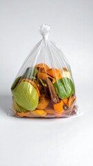 Bag of Food Waste - Composting for Sustainable Living.