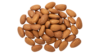 Pile of crunchy almonds perfect for snacking, baking, or adding to trail mix, a healthy and delicious treat, ideal for food blogs and recipe websites