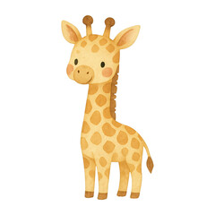 Obraz premium PNG Cute giraffe illustration for kids