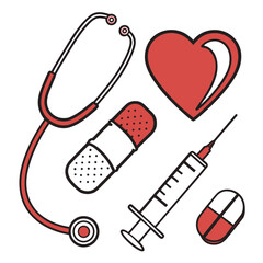Vector art of medical equipment