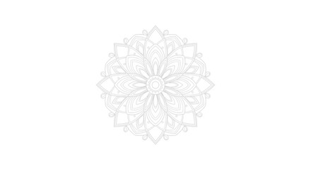 Vector art of elegant mandala design for coloring and decoration