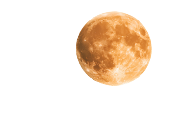 Ethereal night view of floating lanterns encircling the bright full moon radiating calm and spiritual beauty isolated on transparent background PNG
