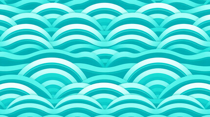 abstract light blue repeating wave scallop pattern