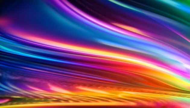 Abstract Multicolor Light Texture Overlay Effect Holographic Rainbow Background