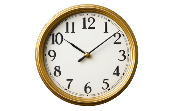 Classic timepiece nearing midnight capturing suspense and anticipation of the approaching new year isolated on transparent background PNG