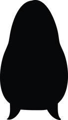 Stylized Silhouette of a Rounded Cauldron on Small Legs Evoking Halloween Magic and Witchcraft with a Modern Design Element