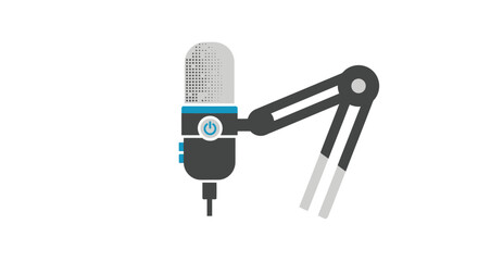 Line Art Illustration of Heavy Bulldozer with Tracks and Ripper. © wongpunduh