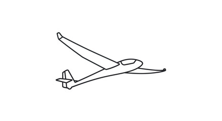 Industrial excavator bucket line art illustration.