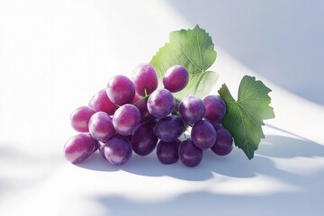 ripe purple grape cluster close-up
