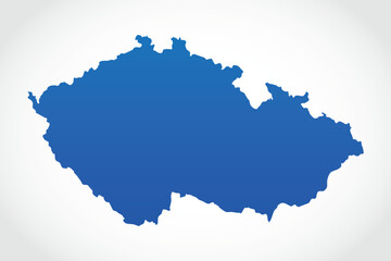Fototapeta premium Vector graphic artwork suitable for print and web containing flat detailed map of CZECH REPUBLIC