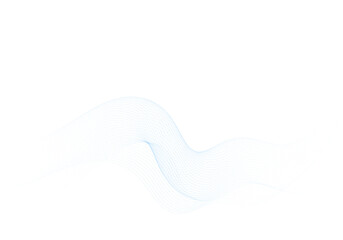 Light abstract horizontal wave of light blue dots on a white background. Eps 10