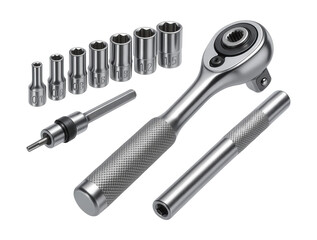 Magnetic socket wrench set for fastening small nuts and bolts on bicycles.