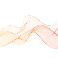 Orange-red waves of thin lines create an abstract background. Eps 10