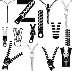 Zipper pull vector illustration isolated design