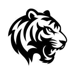 Lion and Tiger Head Vector Illustration Design