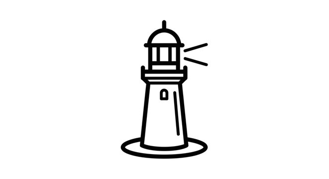 Lighthouse beacon of hope and guidance