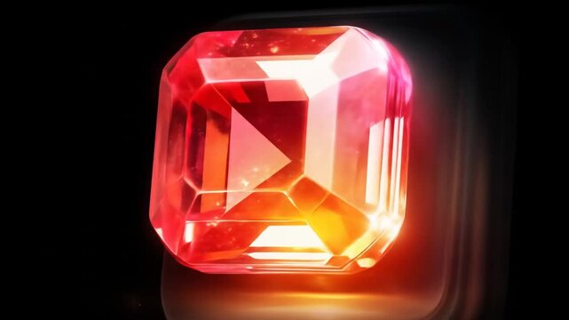 Glowing gemstone light switch