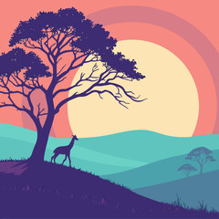 Holographic Neon Sunset 1