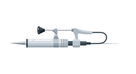 Endoscopic surgical instrument with a handle and camera for medical procedures.