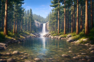 waterfall in the forest