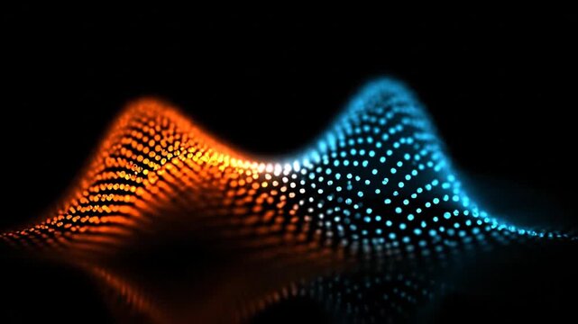 Abstract dotted wave pattern