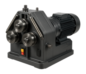 Electric profile bender for accurate metal shaping in industrial settings.