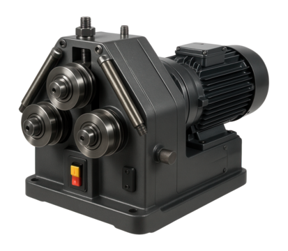 Electric profile bender for accurate metal shaping in industrial settings.