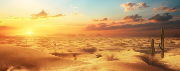 sunset in the mountains